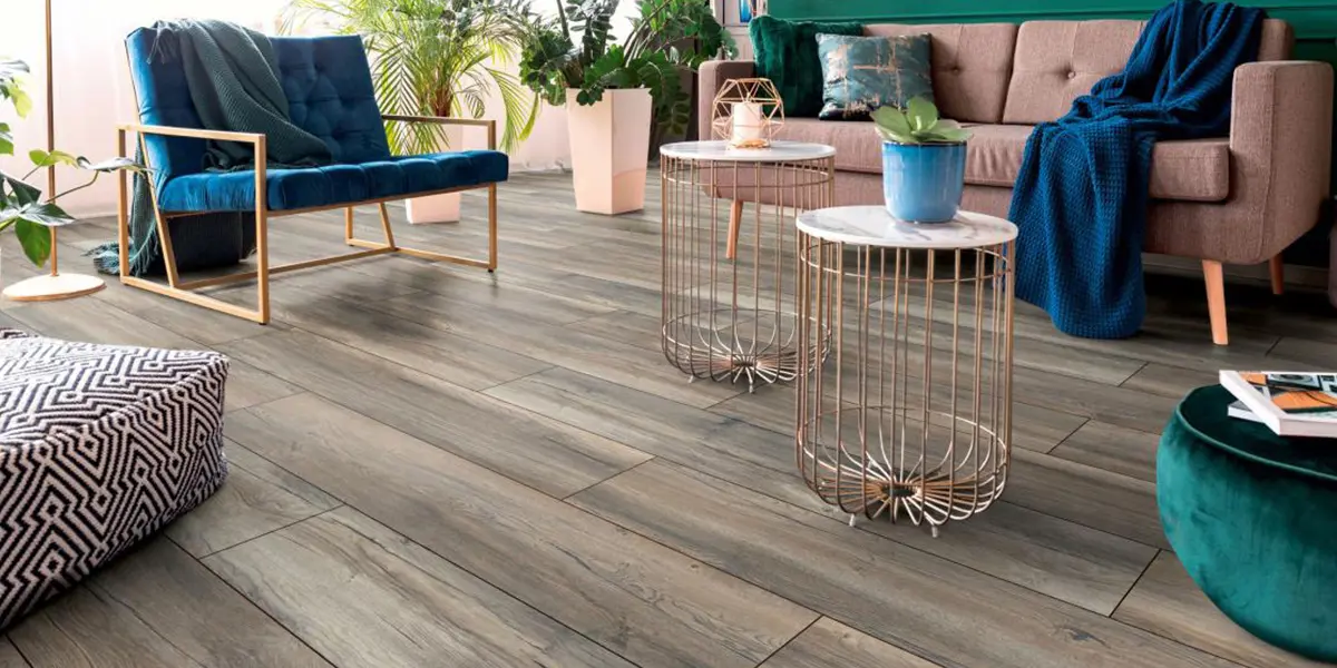 Kronotex Harbour Oak Laminatgolv grå