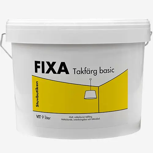 Takfärg Basic 9 liter – vit